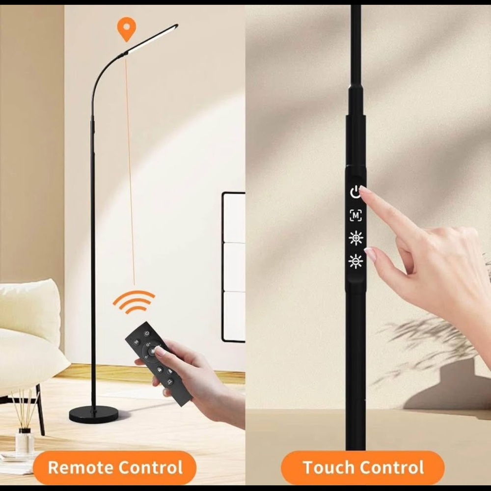 NEW IN BOX LED Floor Lamp for Living Room Adjustable Gooseneck with Remote